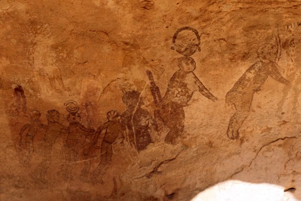 Hommes à têtes fongiformes, Tassili, Algérie