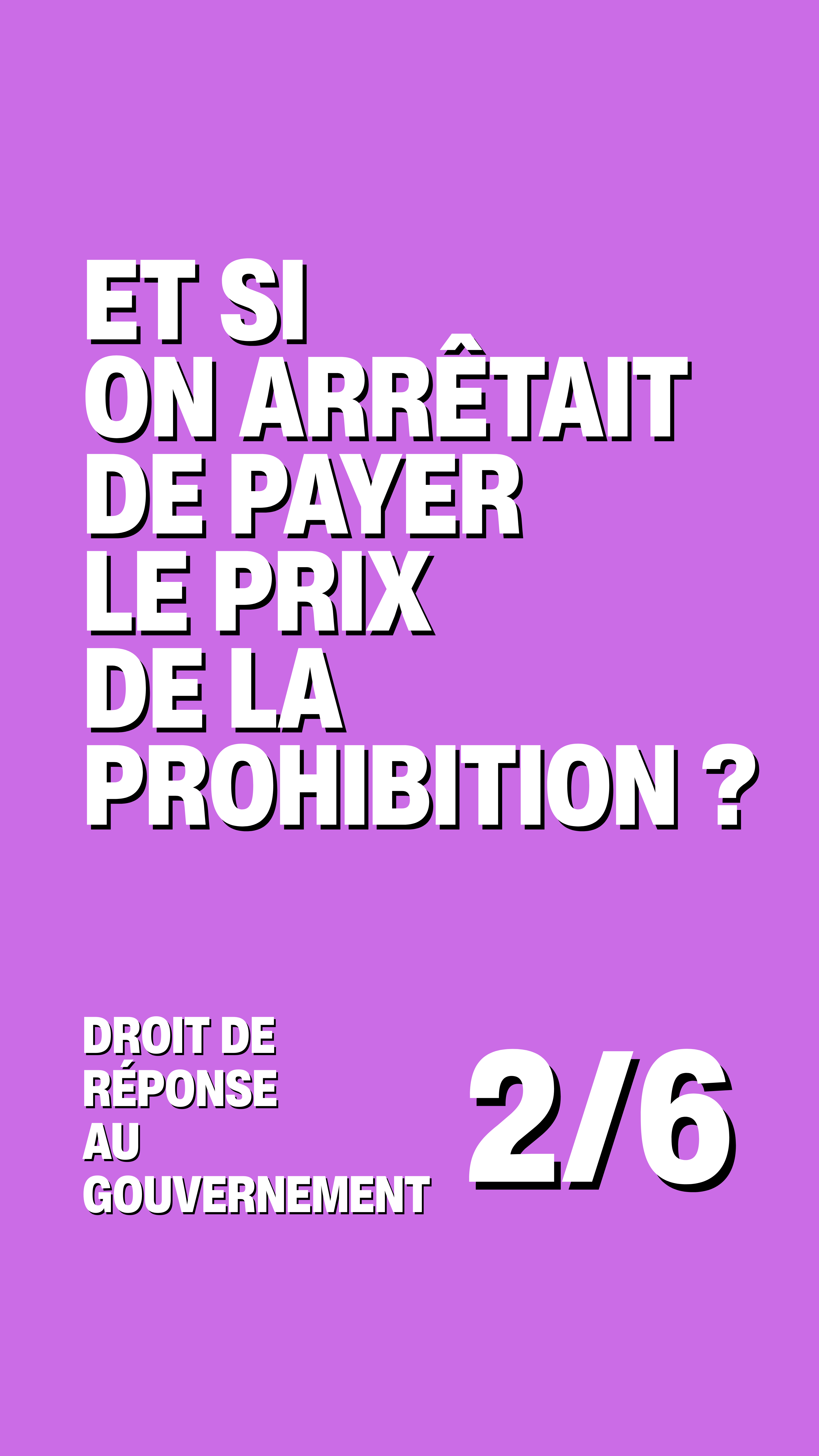 Aperçu du short DRUGZ sur le prix de la prohibition